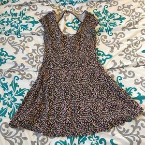 Floral A-line cotton dress AEO